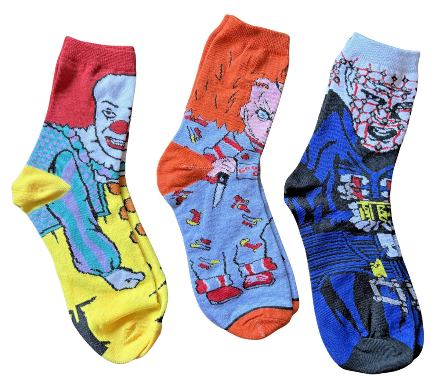 Every Day Is Halloween Sock Gift Box- Chucky, Pennywise, Pinhead, Boo Self Care