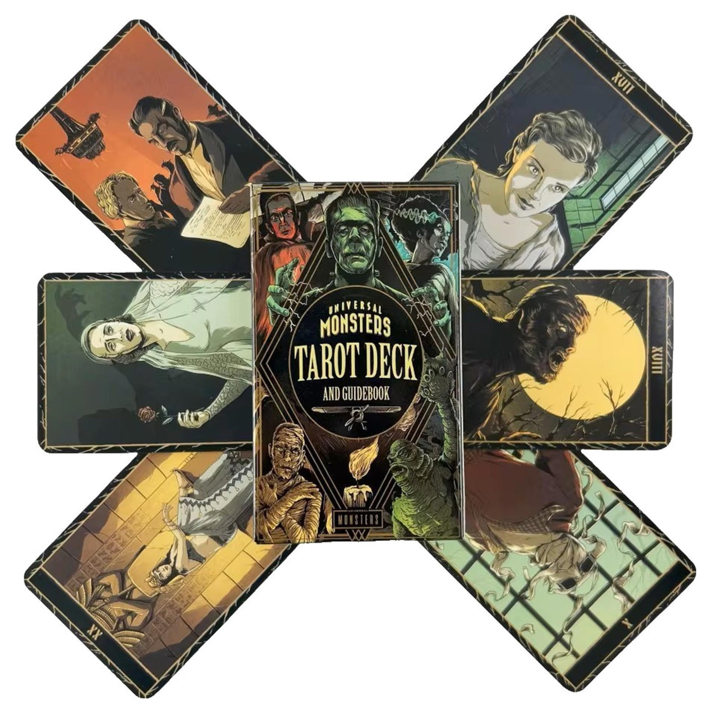 Universal Monsters Tarot Deck & Guidebook - 78 Cards of Cinematic Horror Magic