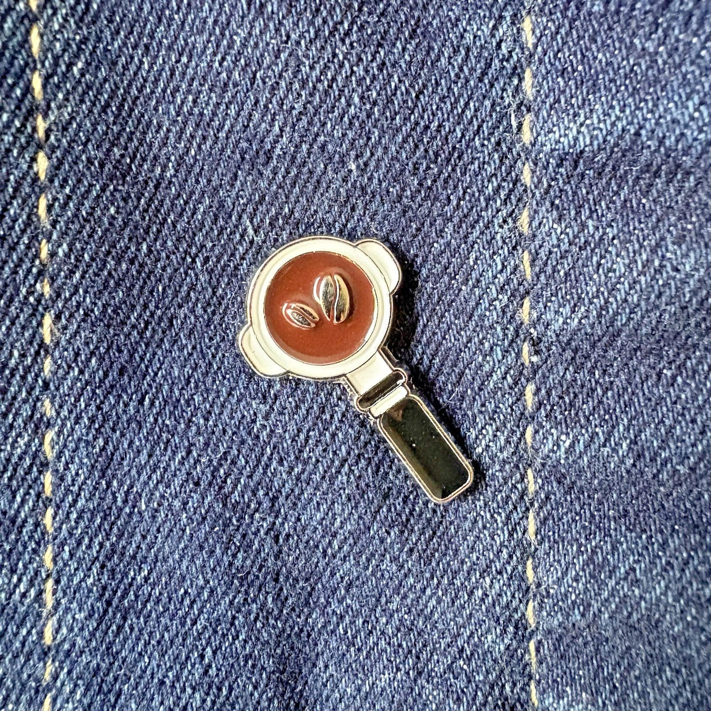 Brew Coffee Beans Enamel Pin -Wear Your Caffeine Fashion/Jewelry