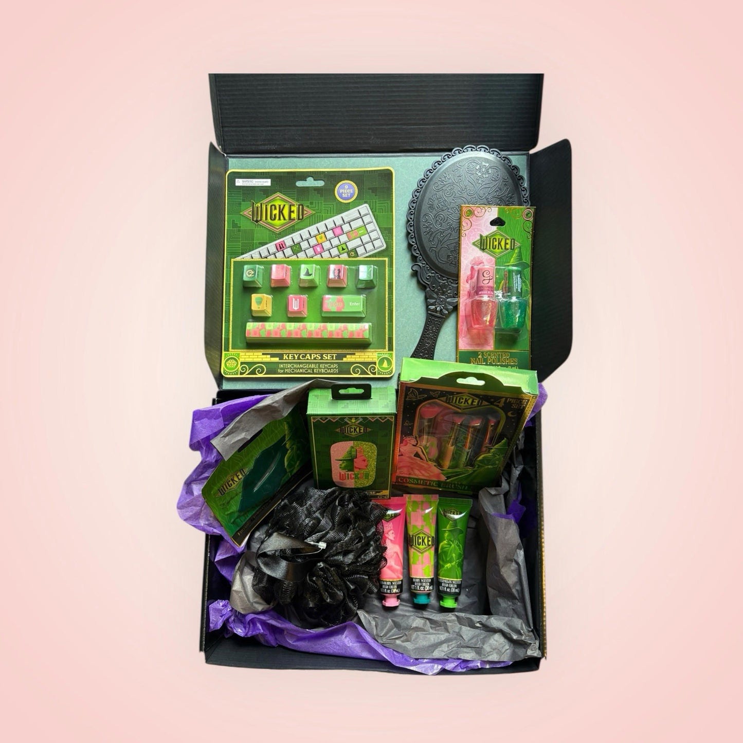 Wicked Elphaba Glina Box — Hand Creams, Keycaps, Brush Set, Mouse Pad, Lip Mask