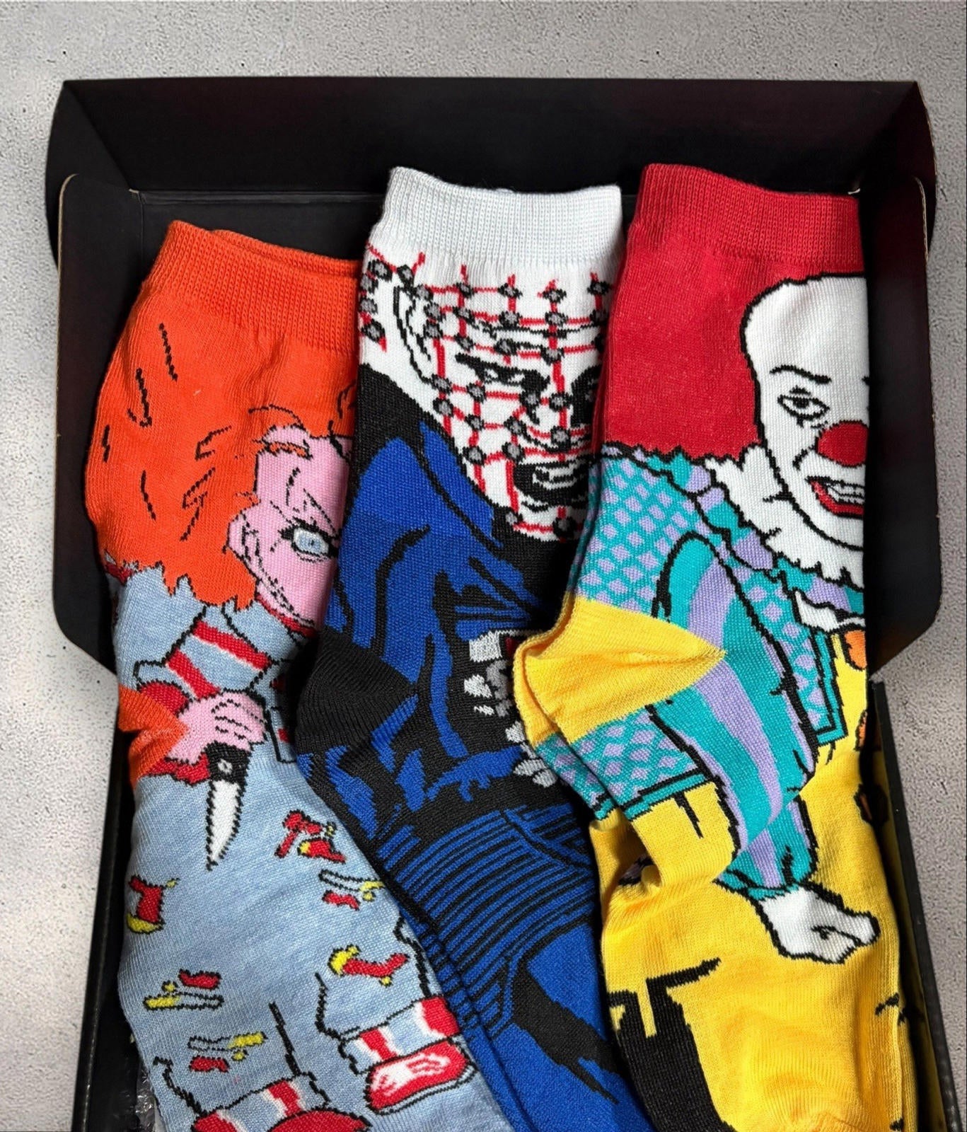 Every Day Is Halloween Sock Gift Box- Chucky, Pennywise, Pinhead, Boo Self Care